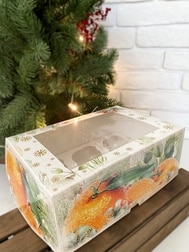 Моноблок с окном под 6 капкейков "Апельсины" — изображение 3